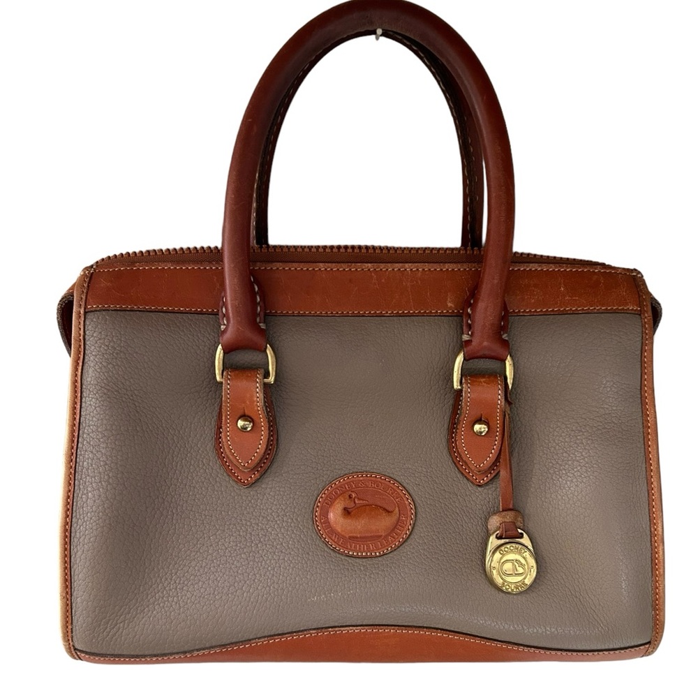 VINTAGE DOONEY & BURKE All Weather Satchel in British Tan